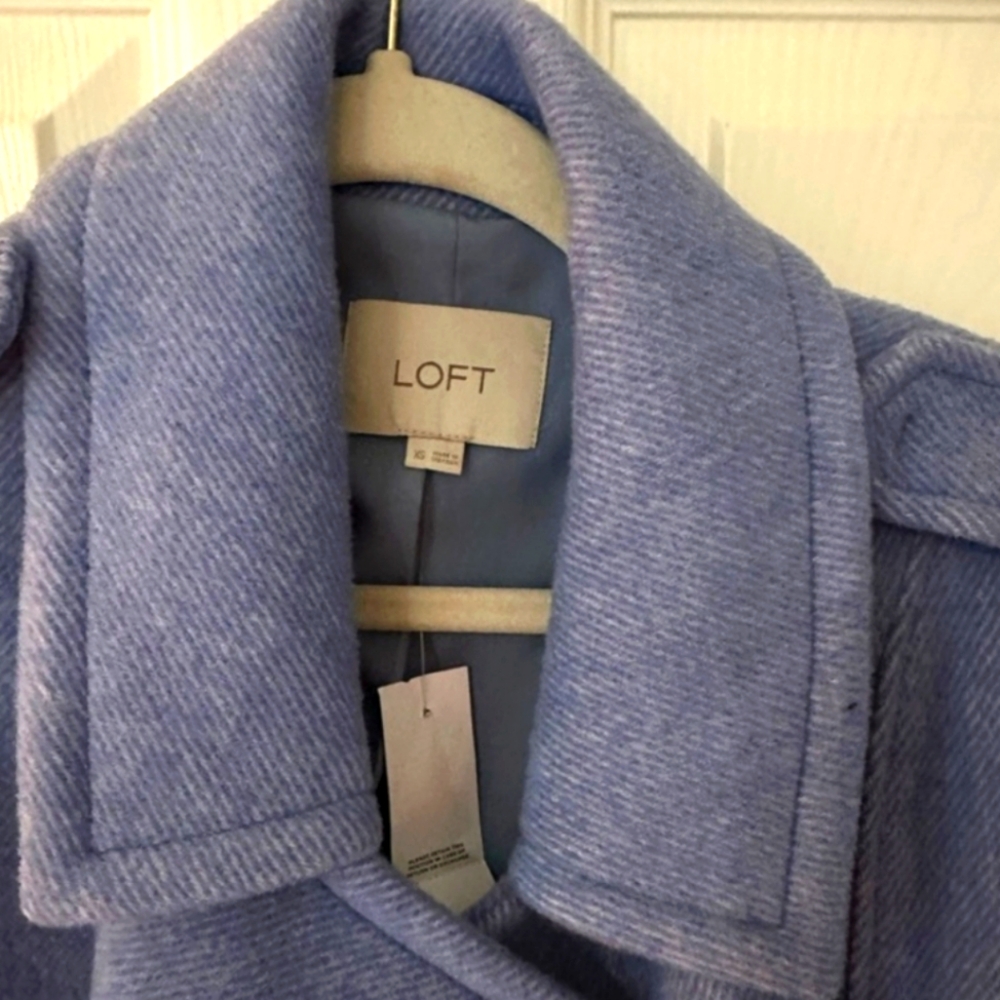 LOFT Women's Blue Jacket - Picture 3 of 5